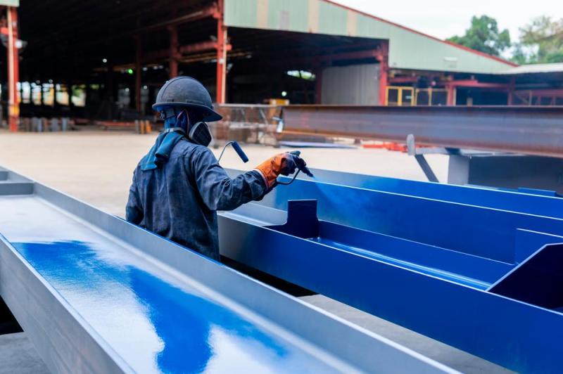 Peinture industrielle &agrave; Tinqueux, pour des surfaces r&eacute;sistantes